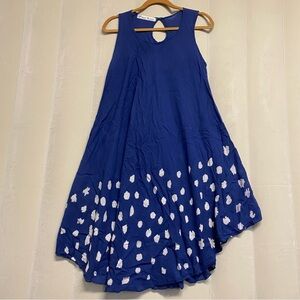 JP and Mattie Women’s Dress Hand Dyed Midi Bohemian Boho Flowy Cottage Prairie